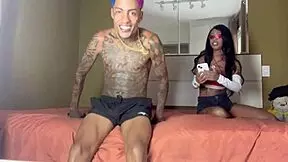 Four friends swap with blonde and brunette after party.