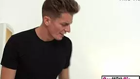 Masturbating teen stepsis needs her stepbro's big cock inside her.