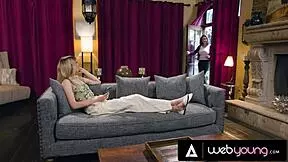 Petite Blonde Haley Reed Craves Sneaky Sex With Freya Parker.