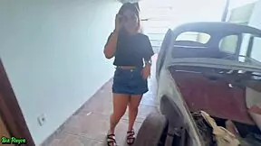 I saw the old guy in the car getting blown by young girl