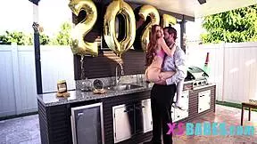 Tiny Slut Takes Massive Cock On Nye