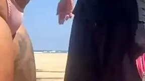 Guy Slaps My Ass On Beach, Pulls Out Dick, I Suck It