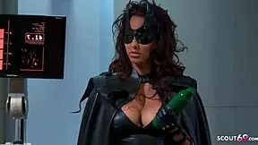 cosplay parody group sex with 3 hot teens and guys