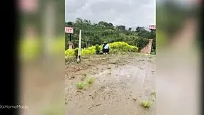 I paid this young colombian farm babe to suck my cock for cash