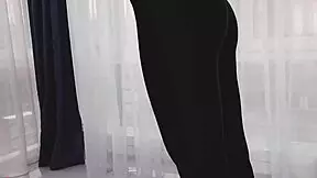 Slim brunette gets wild after yoga with cum inside! 🧘‍♀️