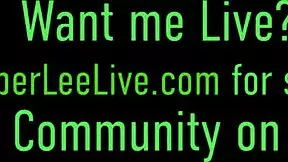 kimber lee, the blonde hottie next door, works a dick with her hands and mouth in sexy lingerie for a hot pov cumshot