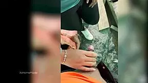 I paid this young colombian farm babe to suck my cock for cash