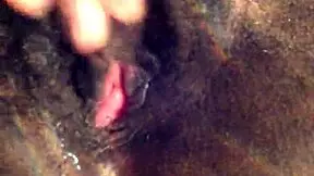 tight 19yo pussy contrasts with her wetness