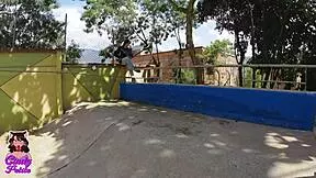 Training Outside, A Tall Guy Teaches Me Cardio, And I Accept His Offer