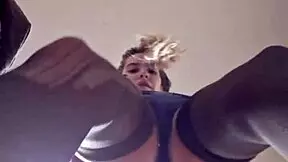 Hot Teen Elza Kom Sucks And Chokes In Cage With Goddess!