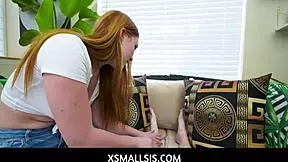 xsmall 18+ sis - ginger gratitude pounding stepsis - harper red