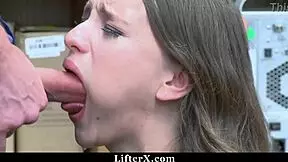 She stripped in the dressing room.