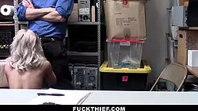 Cameras catch her sneaking in for a fuck