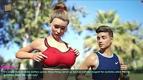 A Wife And Stepmother Out For A Jog In The Game