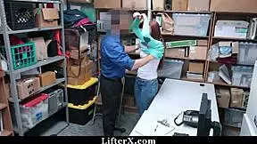 I caught teen burglar and punished her with sex in garage