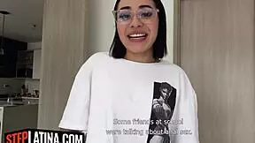 Watch This Big Ass Latina Stepdaughter Ride Her Stepdaddy's Monster Cock in POV Cowgirl