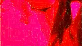 Fucking the chubby girl under red lights, she sits nicely on the big black cock.