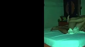 Karina enjoys time with two young men