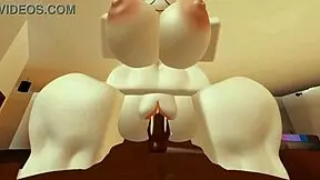 yo, shy roblox girl turns wild riding big cock cowgirl