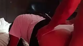 pamela castillo gets anal creampie in bedroom with boyfriend