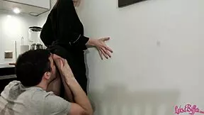 Hey, watch me pound this sexy housewife rough, said the plumber