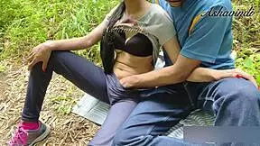 her juicy pussy made me cum in a public park ashavindi 😍