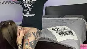 Gerageyn - Stepsister Caught Stepbro Jerking with Her Panties and Helped Out