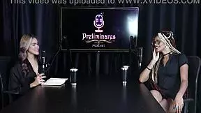 Naomi Campos dominates in sheer red lingerie compilation.