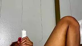 edging pussy in front of friend