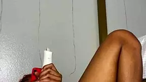 edging pussy in front of friend