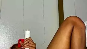 edging pussy in front of friend