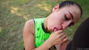 i made my teen fitness trainer suck my huge cock and cum all over her pretty face.