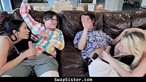 want to see perverted stepbrothers fuck stepsister in taboo orgy?