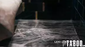 tricking nearsighted stepmom lexi luna into blowjob and filling her