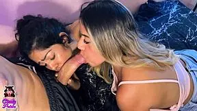 why invite my cheating bf to a threesome with my roommate? for bisexual fun and big cock riding