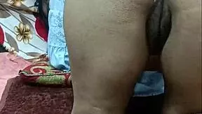 desi indian bhabhi says 'fuck my ass hard' during anal sex with screaming and close up