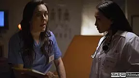 Latina Doctor Seduces Nurse To Avoid Trouble