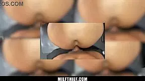 the milf shoplifter pays the mall officer with her body 😈