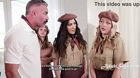 First Girl to Ride That Porn Stache Wins the Gangbang Prize. Who’s Next?