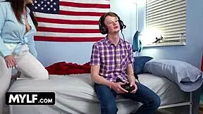 Experienced Mylf Teaches a Virgin Boy Everything He Needs to Know About Fucking Like a Man