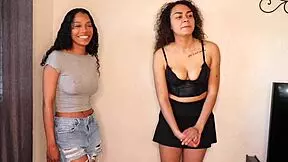 mara luv swallows cum in her first group blowjob.