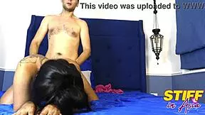 Chubby Asian girl fucked hard on bed