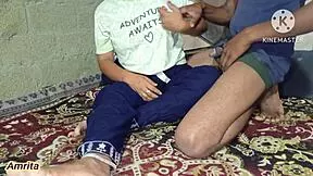 Step sister fingered in dorm by step brother