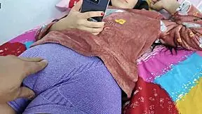 Rosibel, the stepdaughter, takes off the condom to feel her stepfather's cum inside her tight pussy.