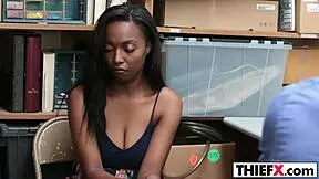 daya knight pays the burglar with her boobs and a blowjob.