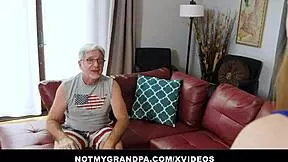 Big Tits Teen Wife Feels Intense Pleasure From Grumpy Old Man's Fuck