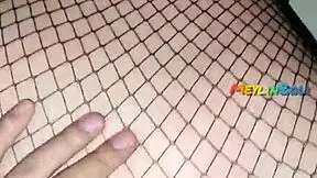 The sexy gothic babe got interviewed, then her neighbor fucked her from behind, leaving her messy outside