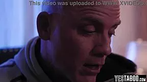 Wow! Protective Stepdad Removes Stepdaughter's Chastity Belt for Intense Bent-Over Action and Wild Riding!