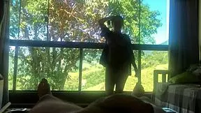 Guy fucks his girlfriend and her sexy Brazilian cousin with big tits.