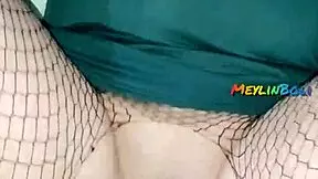 The sexy gothic babe got interviewed, then her neighbor fucked her from behind, leaving her messy outside